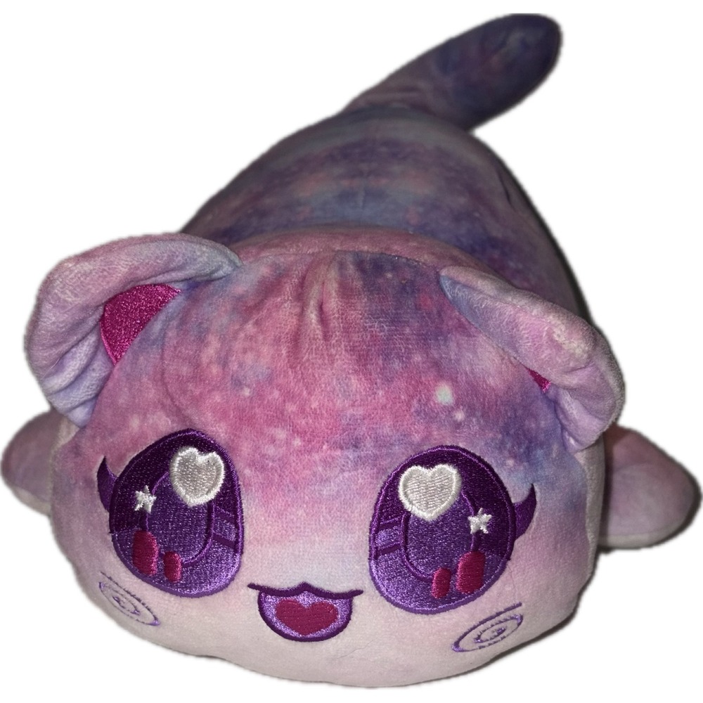 Aphmau MeeMeows Galaxy Cat Celestial Purple Pink Plush 12"